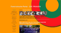 Desktop Screenshot of feministischepartei.de