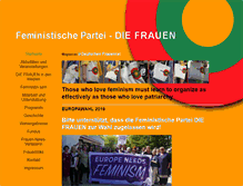 Tablet Screenshot of feministischepartei.de